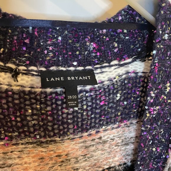 Lane Bryant Multi-Colored Long Sleeve Cardigan Sweater - Picture 2 of 3